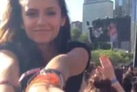 Nina Dobrev Sings Along To Ellie Goulding With A Handsome Mystery Man