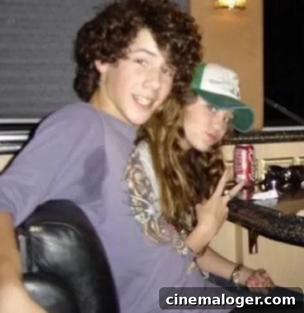 Nick Jonas Unearths Throwback Pic Featuring 'First Crush' Miley Cyrus 1 featured 1899266