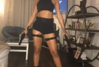 Karrueche Tran’s Jaw-Dropping Lara Croft Halloween Outfit