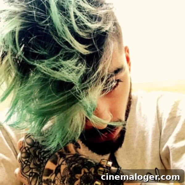 Zayn Malik'in yeni saç rengi olay oldu: Parlak yeşil! 1 featured 2524603