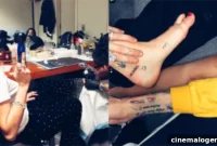 Miley Cyrus Gets Cryptic Babies Tattoo During SNL Shoot