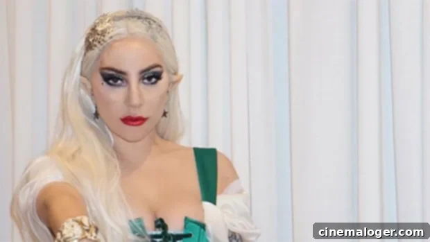 Lady Gaga Ignites The Holidays As A Sizzling Elf In Green Corset And Candy Cane Stockings 1 featured 2906934