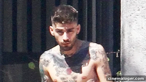 Zayn Malik's Permanent Reminder: Shirtless Photo Shows Gigi Tattoo Endures 1 featured 3038331