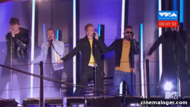 Backstreet Boys Scale Radio City Rooftop for Electrifying Pre-VMA Set 1 featured 3284151