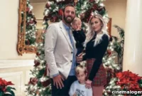 Paulina Gretzky Rocks a Daring Plaid Mini in Family Christmas Photo