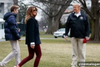 Barron Trump, 12, Reaching Donald And Melania’s Height On Mar-a-Lago Trip