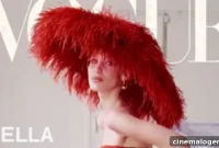 Bella Hadid Reimagines Audrey Hepburn in Striking Red for New Vogue Cover