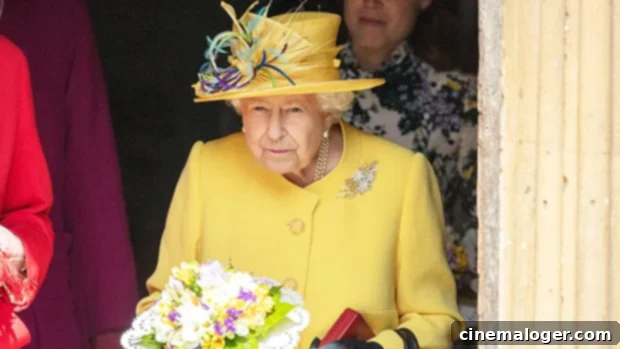 Queen Elizabeth Shines In Feathered Yellow Easter Outfit 1 featured 3582478