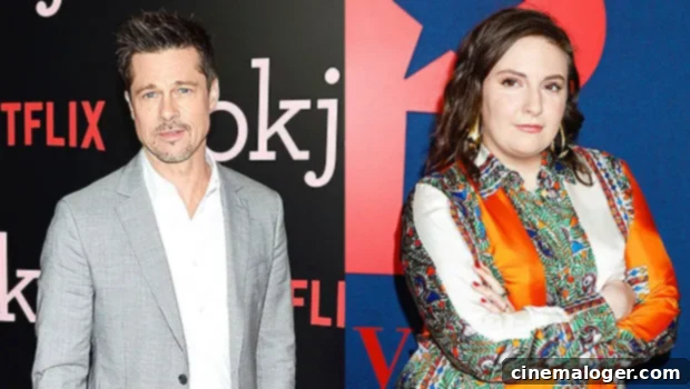 Ageless Brad Pitt, 55, Charms Lena Dunham At Birthday Party 1 featured 3610343