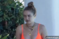 Gigi Hadid’s Stunning Orange Bikini and Endless Legs Heat Up Her Greece Getaway