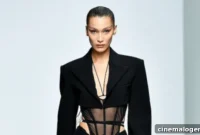 Bella Hadid’s Bold Sheer Thong Bodysuit Stuns at Mugler’s Paris Fashion Week Show