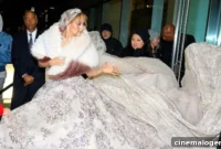 J.Lo’s Sparkly Wedding Gown Lights Up NYC