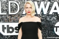 Michelle Williams Highlights Baby Bump in Elegant Black Gown at SAG Awards