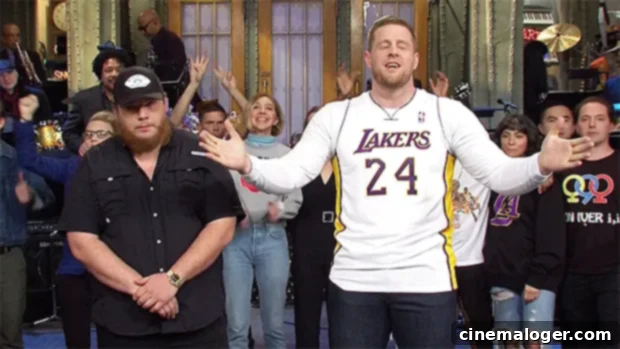 J.J. Watt Pays Homage to Kobe on SNL with #24 Jersey and Paper Ball 1 featured 3901592