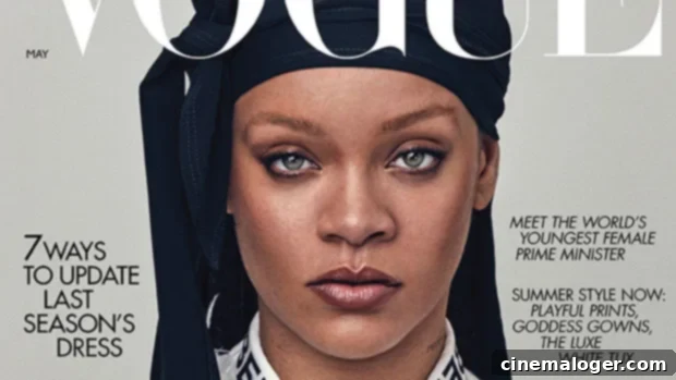 Rihanna Makes British Vogue History Wearing Durag and Princess Leia Buns 1 featured 3985574