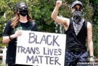 Darren Criss and Mia Swier Rally for Black Trans Justice in Los Angeles