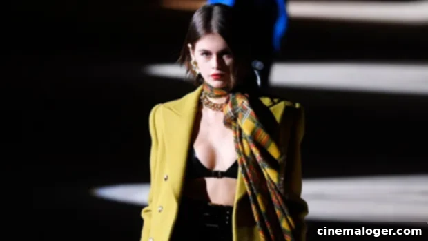 Kaia Gerber, 18, Basks Cast-Free In Zebra-Striped Bikini 1 featured 4117105