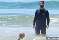 Christian Bale, Jennifer Garner & Celebs Bond With Kids Body-Boarding At The Beach