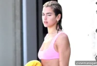 Dua Lipa Stuns Poolside In Hot Pink And A Cowboy Hat