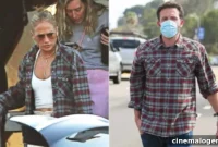 J.Lo Arrives In LA With Twins, Spotted In Ben Affleck’s Plaid Shirt