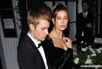 Hailey Baldwin Wows in a Double-Slit Velvet Gown on Glamorous Date with Justin Bieber