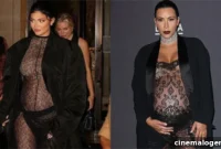 Kylie Jenner Hamile Göbeğini Şeffaf Bodysuitle Saklayıp Kim Kardashian’ı Taklit Etti
