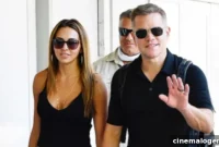 Luciana Barroso Dazzles In Black Tank Top Hand In Hand With Matt Damon Leaving Venice