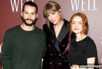 Taylor Swift Shines in Velvet Suit For All Too Well Premiere Alongside Dylan OBrien and Sadie Sink
