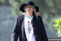 Rebel Wilson Rocks Leather Leggings, Barefaced in LA