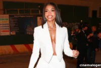 Lori Harvey Goes Braless In White Jacket At Michael Kors