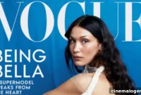 Bella Hadid Shines Fresh-Faced in Backless Top on Vogue Cover
