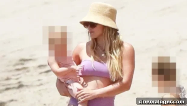 Hilary Duff's Sizzling July 4th: Strapless Bikini Beach Day with Kids 1 featured 4783862