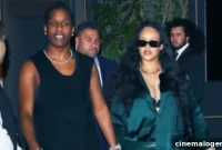 Rihanna’s Bold Green Mini Skirt on A$AP Rocky Date Night