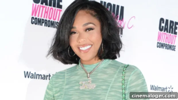 Jordyn Woods Dazzles in a Vibrant Green Swim Set on Her Jamaica Getaway 1 featured 4830223