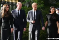 First Photos: Harry and Meghan Reunite with William and Kate to Mourn Queen