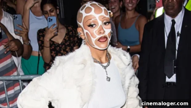 Doja Cat's White Paint Masterpiece Steals NYFW Spotlight 1 featured 4841540