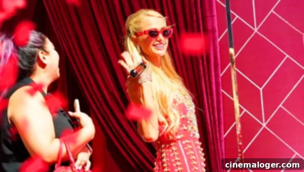 Paris Hilton Glitters in Plunging Gown Following Meghan Markle Interview 1 featured 4875011