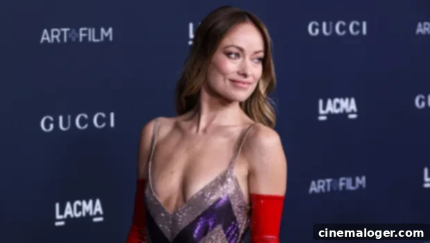 Olivia Wilde Stuns in Chevron Slip Dress and Red Gloves at LACMA Gala 1 featured 4887918