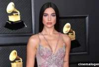 Dua Lipa Dazzles Melbourne in Barely-There Pink Net