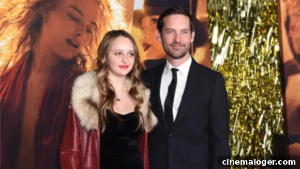 Tobey Maguire's 16-Year-Old Daughter Makes Her Grown-Up Red Carpet Debut at Babylon Premiere 1 featured 4987452