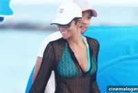 Halle Berry, 56, Wows Barefaced in Black Bikini Mirror Selfie