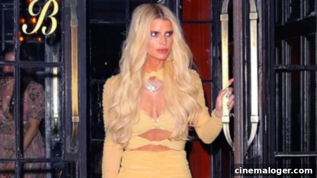 Jessica Simpson's Sunny Yellow Cutout Dress Dazzles NYC 1 featured 5073802