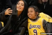 Kim Kardashian and Son Saint, 7, Rally for Tristan Thompson at Lakers Game