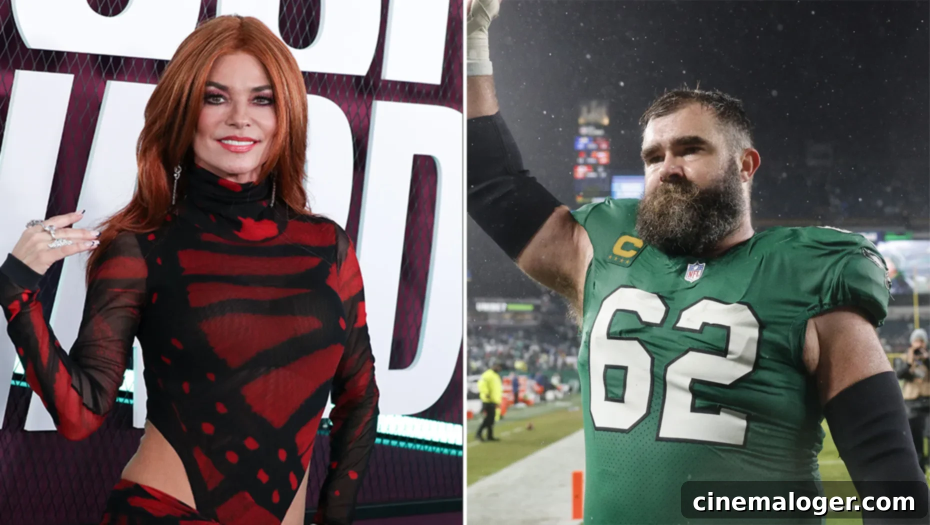 Shania Twain Gives Shirtless Jason Kelce Meme the 'Man I Feel Like a Woman' Treatment 1 featured 5246602