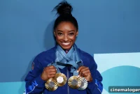 Simone Biles Amidst Her Olympic Triumphs