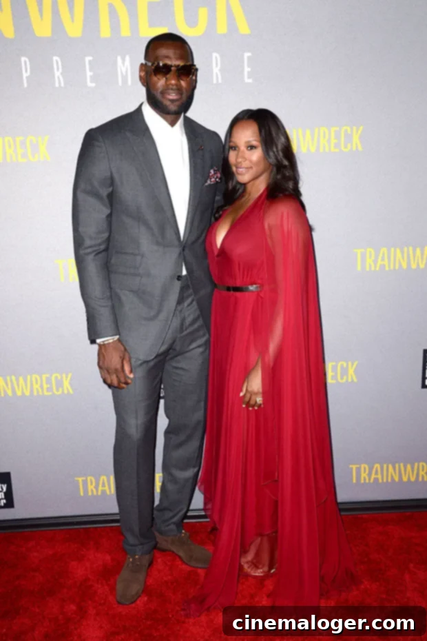 Meet Savannah James: 5 Facts About Her and LeBron's Enduring Marriage 2 Lebron James & Wife Savannah Brinson on the red carpet at the LA premiere of Trainwreck