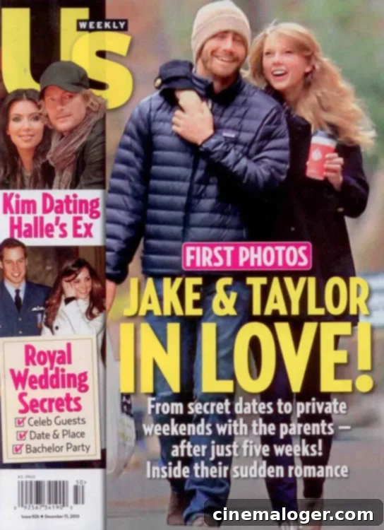 Taylor Swift and Jake Gyllenhaal pictured together, fueling speculation. Taylor Swift and Jake Gyllenhaal in a public embrace, sparking dating rumors.