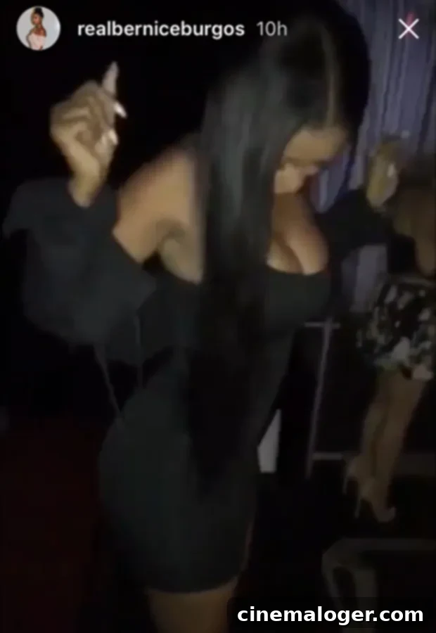 Bernice Burgos Sings Breezy Tune In Sexy Dress Fuels Chris Brown Dating Talk After TI Split 3 Bernice Burgos in a white bikini dancing to 'Whatever You Want' on the beach.