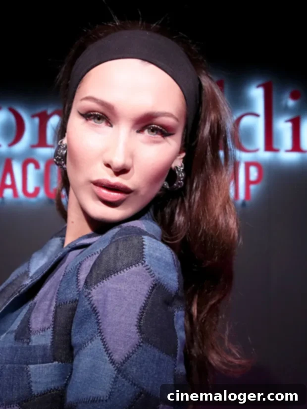 Bella Hadid confidently walking the runway