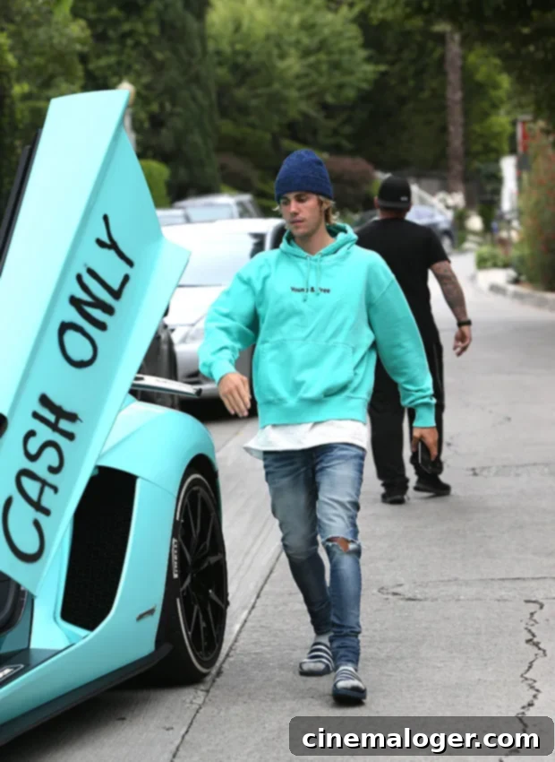 Justin Bieber's Matching Lamborghini Look Wows Fans 2 Justin Bieber
